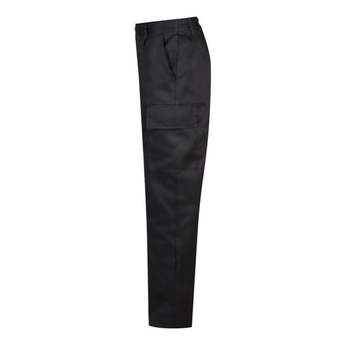 black VL AINE. Pantalón multibolsillos de sarga (190g/m²), en algodón (20%) y poliéster (80%)