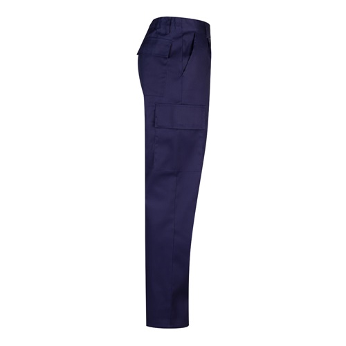 blue VL AINE. Pantalón multibolsillos de sarga (190g/m²), en algodón (20%) y poliéster (80%)