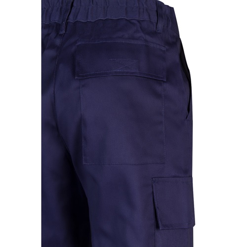 blue VL AINE. Pantalón multibolsillos de sarga (190g/m²), en algodón (20%) y poliéster (80%)