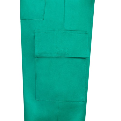 green VL AINE. Pantalón multibolsillos de sarga (190g/m²), en algodón (20%) y poliéster (80%)