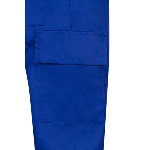 azul royal VL AINE. Pantalón multibolsillos de sarga (190g/m²), en algodón (20%) y poliéster (80%)