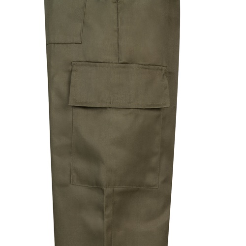 verde militar VL AINE. Pantalón multibolsillos de sarga (190g/m²), en algodón (20%) y poliéster (80%)
