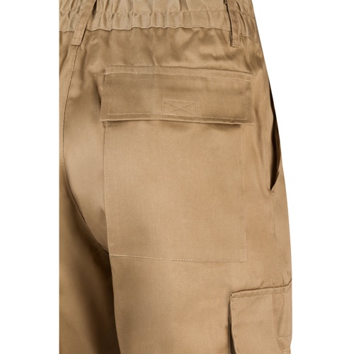 natural VL AINE. Pantalón multibolsillos de sarga (190g/m²), en algodón (20%) y poliéster (80%)