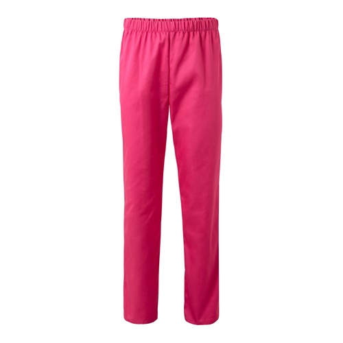 rosa VL APHRODITE. Pantalón de sarga (190g/m²), en algodón (35%) y poliéster (65%)