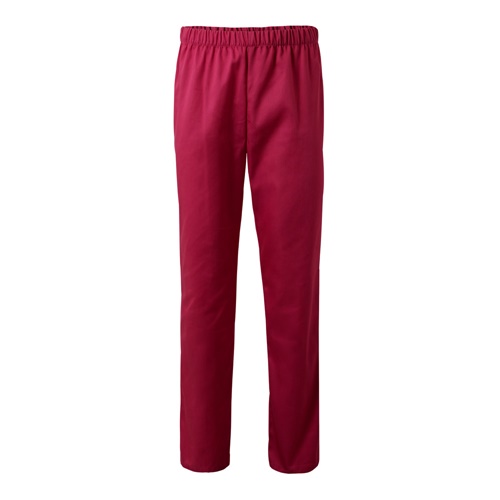 burdeos VL APHRODITE. Pantalón de sarga (190g/m²), en algodón (35%) y poliéster (65%)