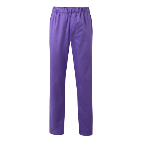 lila VL APHRODITE. Pantalón de sarga (190g/m²), en algodón (35%) y poliéster (65%)