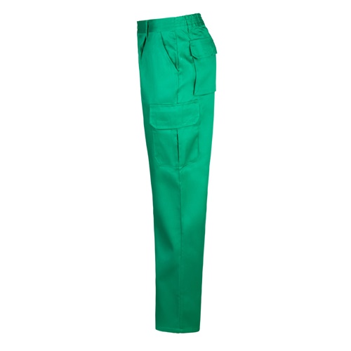 green VL MABON. Pantalón multibolsillos de sarga (200g/m²), en algodón (35%) y poliéster (65%)