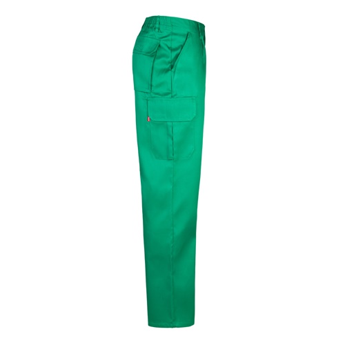 green VL MABON. Pantalón multibolsillos de sarga (200g/m²), en algodón (35%) y poliéster (65%)