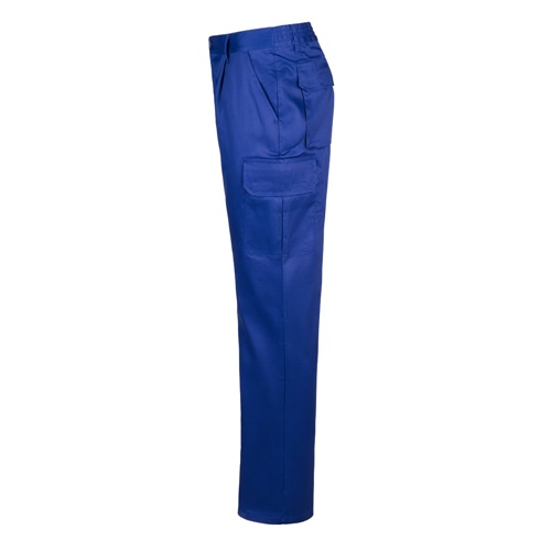 azul royal VL MABON. Pantalón multibolsillos de sarga (200g/m²), en algodón (35%) y poliéster (65%)