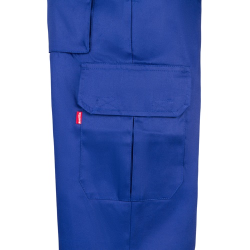 azul royal VL MABON. Pantalón multibolsillos de sarga (200g/m²), en algodón (35%) y poliéster (65%)