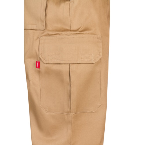 natural VL MABON. Pantalón multibolsillos de sarga (200g/m²), en algodón (35%) y poliéster (65%)