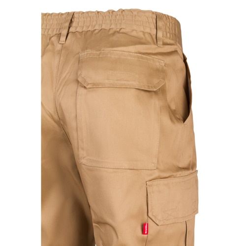 natural VL MABON. Pantalón multibolsillos de sarga (200g/m²), en algodón (35%) y poliéster (65%)