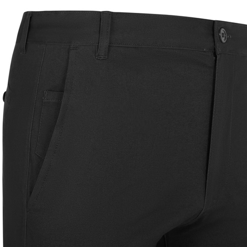 black VL VISHNU. Pantalón chino unisex elástico (260g/m²), en algodón (98%) y elastano (2%)