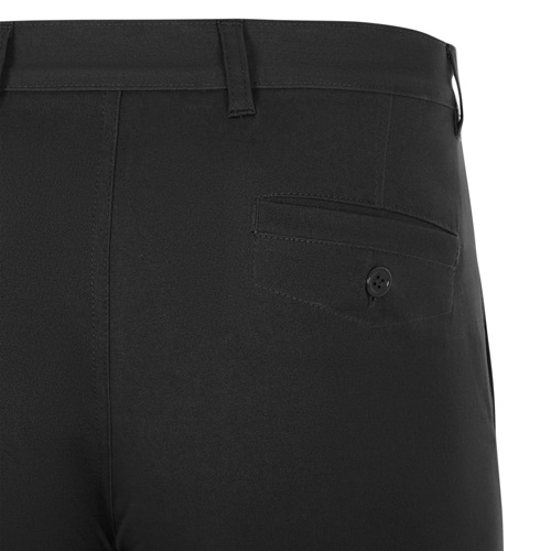 black VL VISHNU. Pantalón chino unisex elástico (260g/m²), en algodón (98%) y elastano (2%)