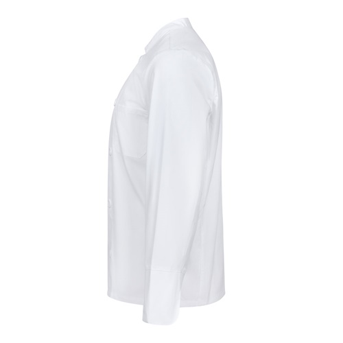 white VL KALI. Chaqueta de cocina de manga larga (175g/m²), en algodón (35%) y poliéster (65%)