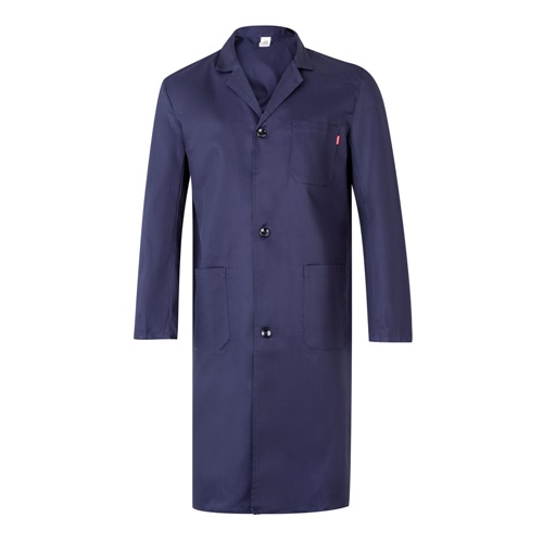 azul VL DANU. Blusa de sarga (175g/m²), en algodón (35%) y poliéster (65%)