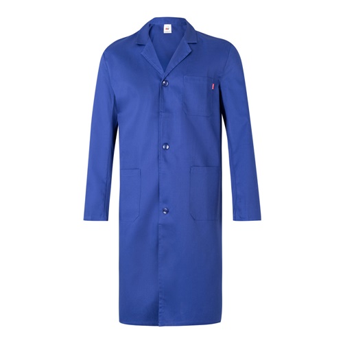 azul royal VL DANU. Blusa de sarga (175g/m²), en algodón (35%) y poliéster (65%)