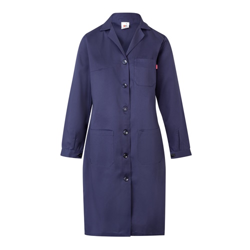 VL RAMA. Bata de manga larga en sarga (175g/m²), en sarga de algodón (35%) y poliéster (65%)