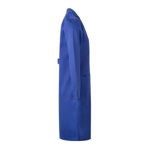 azul royal VL RAMA. Bata de manga larga en sarga (175g/m²), en sarga de algodón (35%) y poliéster (65%)
