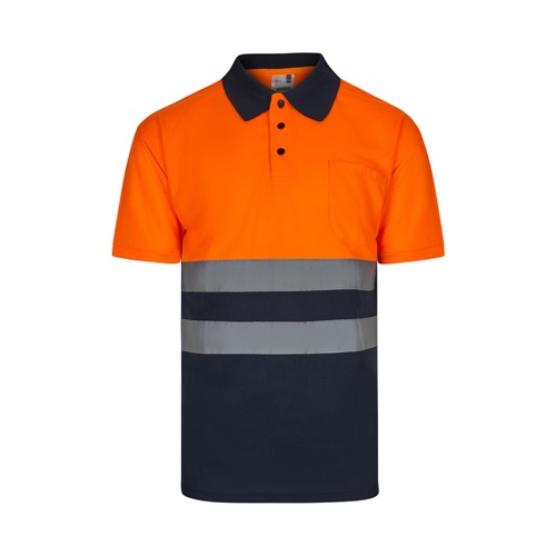 VL FORTUNA. Polo bird-eye (140g/m²) con manga corta, en poliéster (100%)