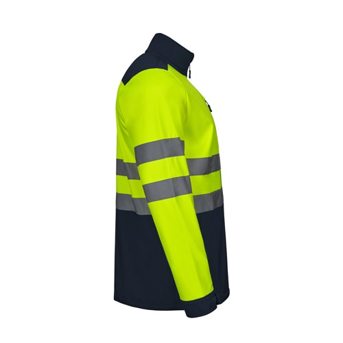 azul marino VL HESTIA LARGE. Chaqueta soft shell bicolor (280g/m²), con forro polar y membrana de TPU, en poliéster (96%) y elastano (4%)