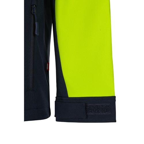 azul marino VL HESTIA LARGE. Chaqueta soft shell bicolor (280g/m²), con forro polar y membrana de TPU, en poliéster (96%) y elastano (4%)