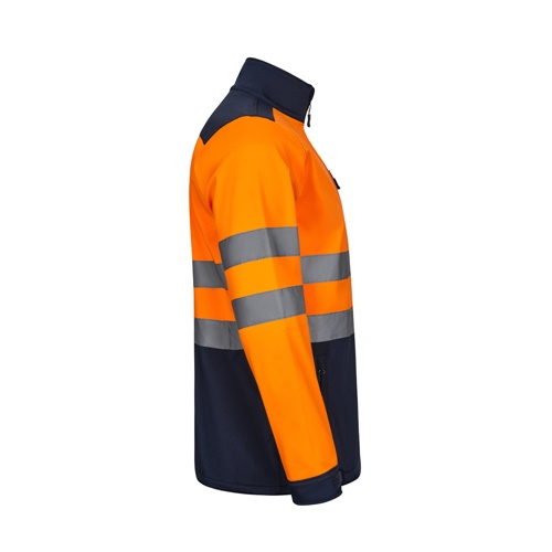 azul marino VL HESTIA LARGE. Chaqueta soft shell bicolor (280g/m²), con forro polar y membrana de TPU, en poliéster (96%) y elastano (4%)