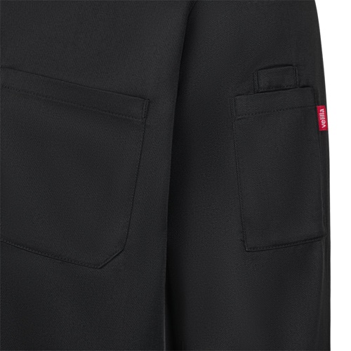 negro VL BACO. Chaqueta de cocina de manga larga (190 g/m2)