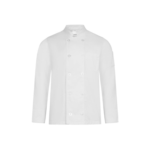 blanco VL BACO. Chaqueta de cocina de manga larga (190 g/m2)