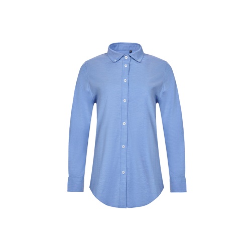 VL PRITHVI WOMEN. Camisa Oxford (180 g/m²) para mujer, fabricada en algodón (50 %), poliéster (45 %) y elastano (5 %)
