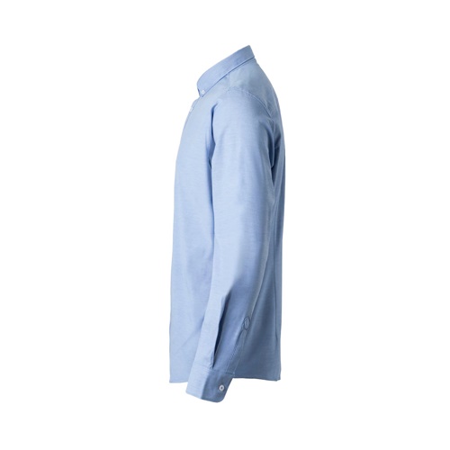 azul VL PRITHVI MAN. Camisa Oxford para hombre (180 g/m²) de algodón (50 %), poliéster (45 %) y elastano (5 %)