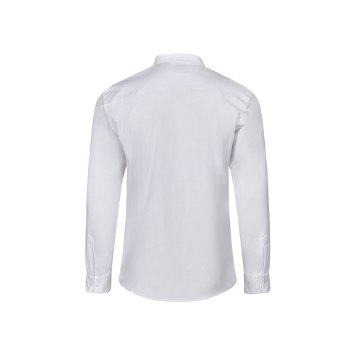 blanco VL PRITHVI MAN. Camisa Oxford para hombre (180 g/m²) de algodón (50 %), poliéster (45 %) y elastano (5 %)