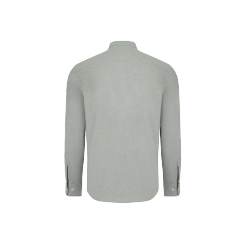 verde VL PRITHVI MAN. Camisa Oxford para hombre (180 g/m²) de algodón (50 %), poliéster (45 %) y elastano (5 %)