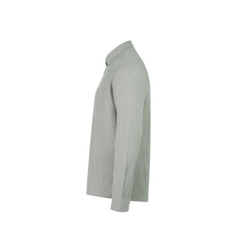 verde VL PRITHVI MAN. Camisa Oxford para hombre (180 g/m²) de algodón (50 %), poliéster (45 %) y elastano (5 %)