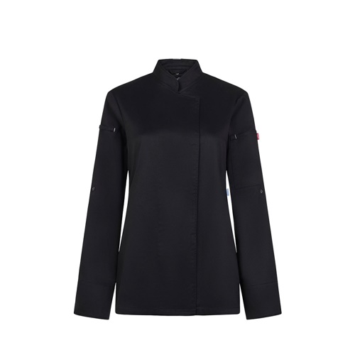 VL THOTH. Chaqueta de cocina para mujer (190 g/m²) fabricada con algodón (35 %) y poliéster reciclado (65 %)