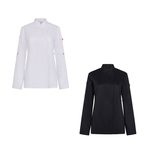 VL THOTH. CHAQUETA DE COCINA PARA MUJER (190 G/M²) FABRICADA CON ALGODÓN (35 %) Y POLIÉSTER RECICLADO (65 %)