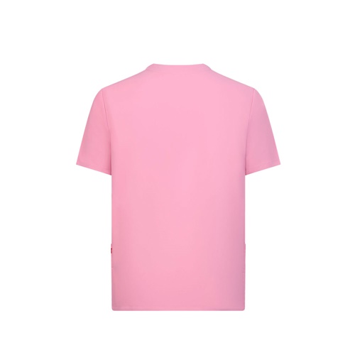 rosa VL FLORA. Túnica de manga corta (140 g/m²) fabricada con microfibra 100 %