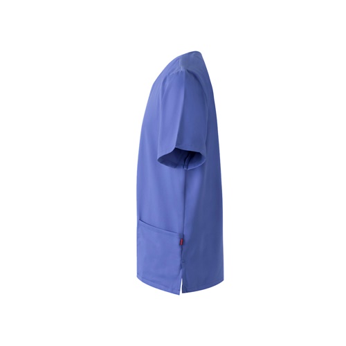 azul VL FLORA. Túnica de manga corta (140 g/m²) fabricada con microfibra 100 %