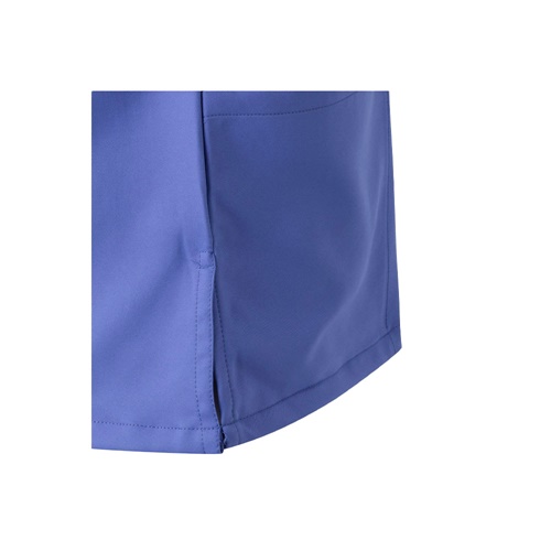 azul VL FLORA. Túnica de manga corta (140 g/m²) fabricada con microfibra 100 %