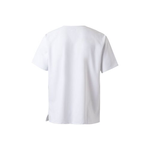 blanco VL FLORA. Túnica de manga corta (140 g/m²) fabricada con microfibra 100 %