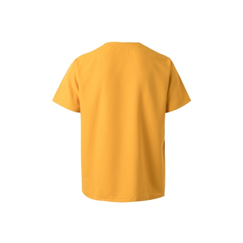 amarillo VL FLORA. Túnica de manga corta (140 g/m²) fabricada con microfibra 100 %