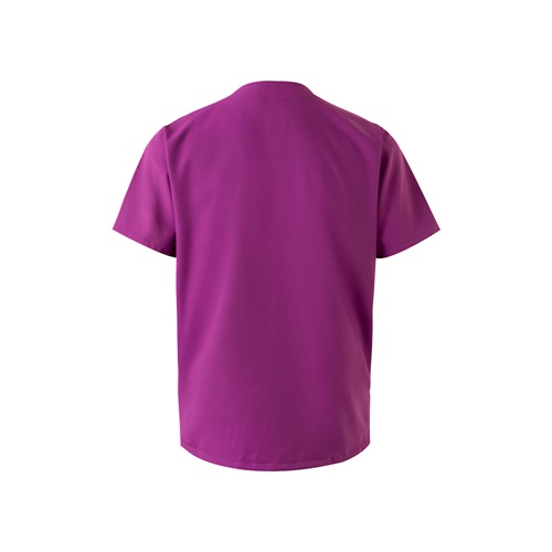 rosa oscuro VL FLORA. Túnica de manga corta (140 g/m²) fabricada con microfibra 100 %