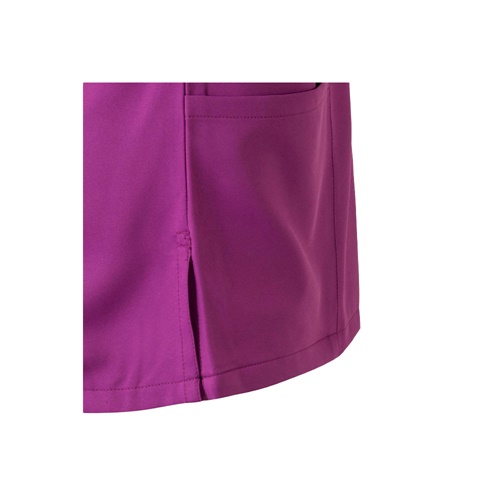 rosa oscuro VL FLORA. Túnica de manga corta (140 g/m²) fabricada con microfibra 100 %