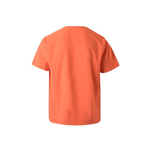 naranja VL FLORA. Túnica de manga corta (140 g/m²) fabricada con microfibra 100 %