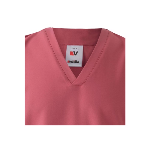 rosa pastel VL FLORA. Túnica de manga corta (140 g/m²) fabricada con microfibra 100 %