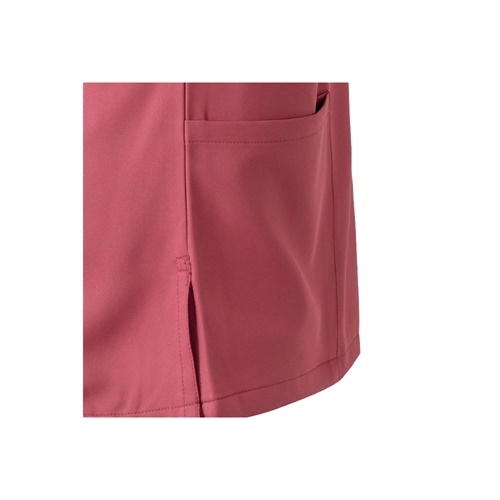 rosa pastel VL FLORA. Túnica de manga corta (140 g/m²) fabricada con microfibra 100 %