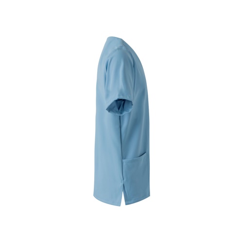 azul pastel VL FLORA. Túnica de manga corta (140 g/m²) fabricada con microfibra 100 %