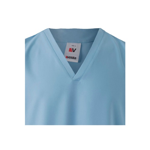 azul pastel VL FLORA. Túnica de manga corta (140 g/m²) fabricada con microfibra 100 %