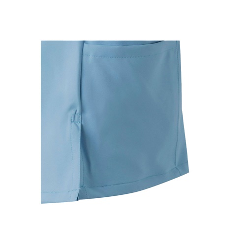 azul pastel VL FLORA. Túnica de manga corta (140 g/m²) fabricada con microfibra 100 %