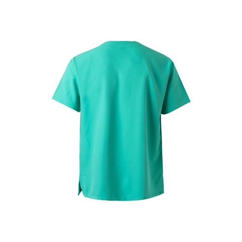 verde menta VL FLORA. Túnica de manga corta (140 g/m²) fabricada con microfibra 100 %